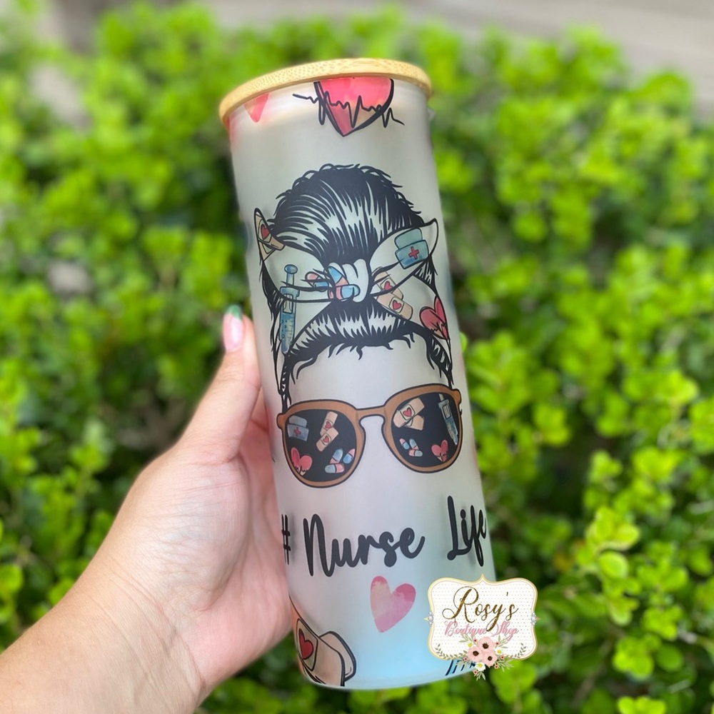 Nurse life Glass Tumbler